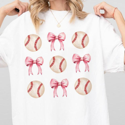 Comfort Colors Shirt, Coquette Cute Baseball Mama Shirt, Baseball Softball Bow Shirt, Gifts For Baseball Mom, Mothers Day Shirt, Baseball Season T Shi