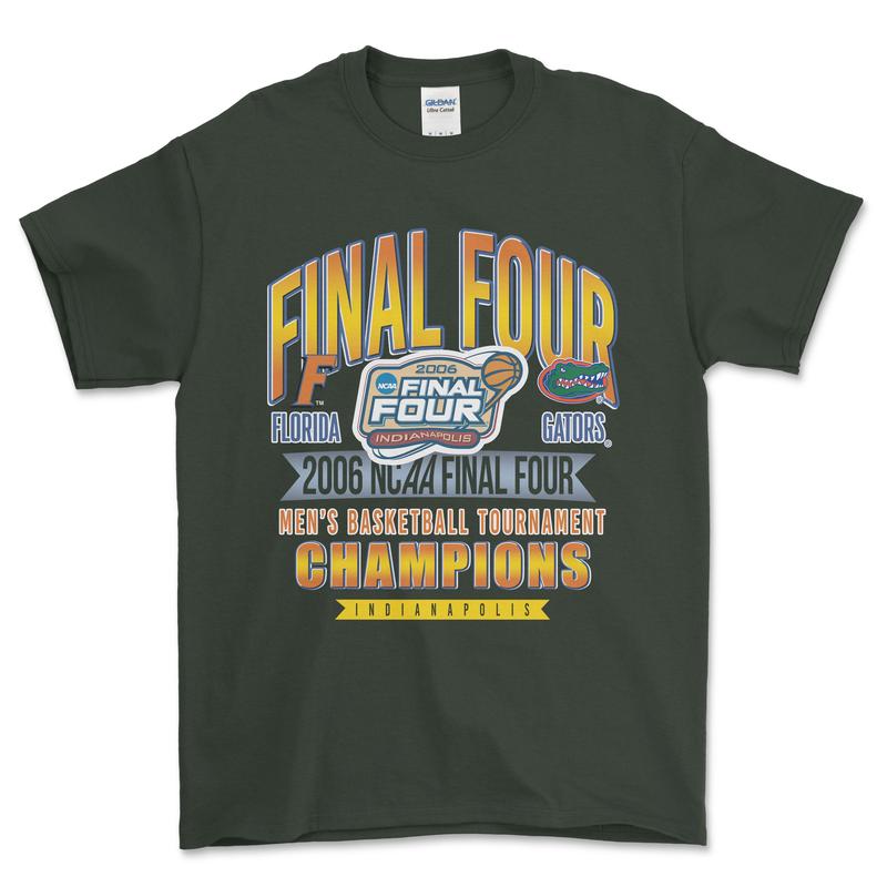 2006 NCAA Final Four Champions Indianapolis T-Shirt, graphic vintage sports tees for men