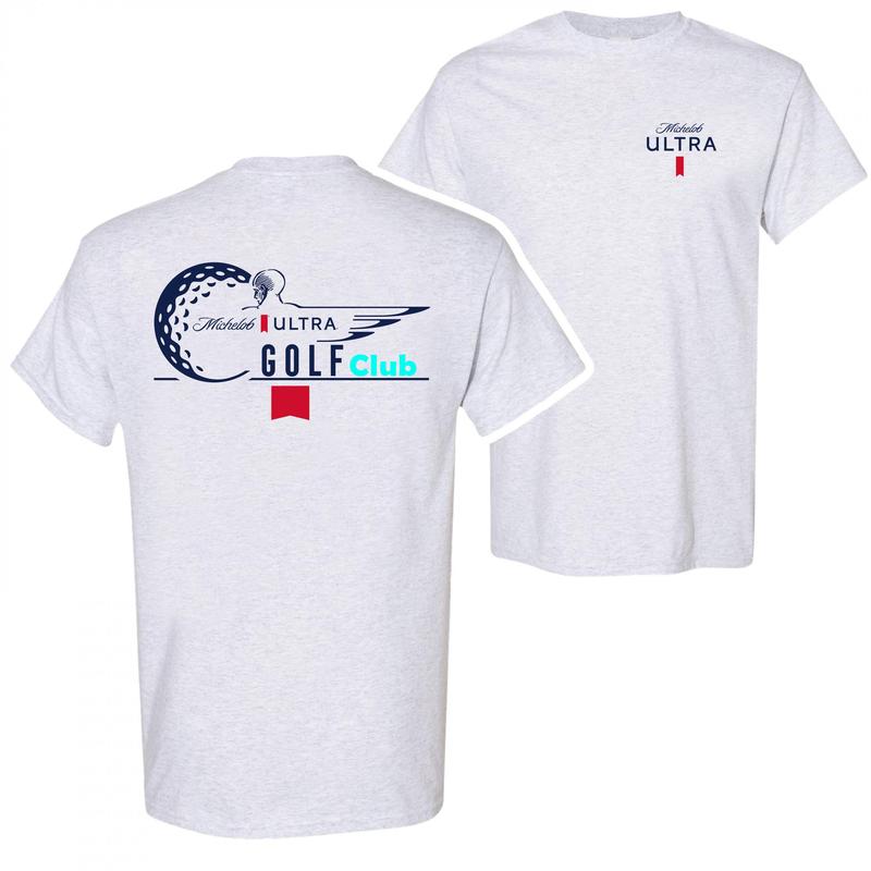 Michelob Ultra Golf Club Tee - 2 Side - Shades For Everyone - Every Size, Every Body - Modern Fit - Style Selections - Universal Style Options