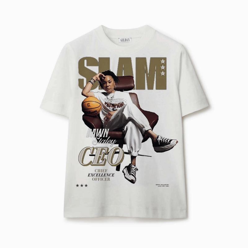 Slam Cover Tee - Dawn Staley, Unisex Cotton T-Shirt Gift For All