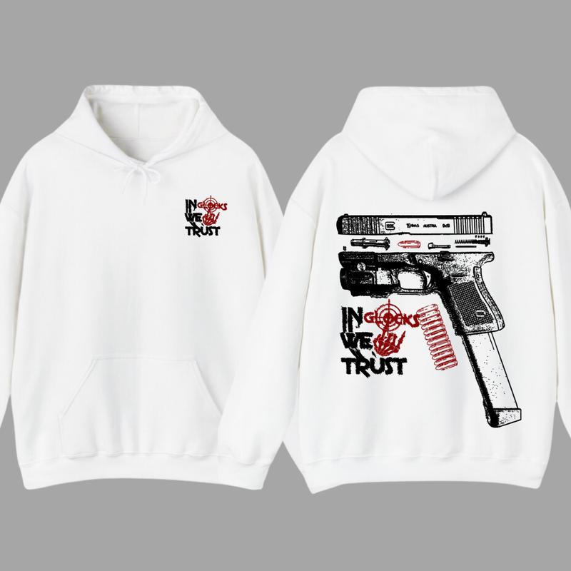 In Glock We Trust Bone Hand Halloween 2 Side Hoodie,Glock Halloween Hoodie,Bone Hand Halloween Glock Shirt, For Her For Him