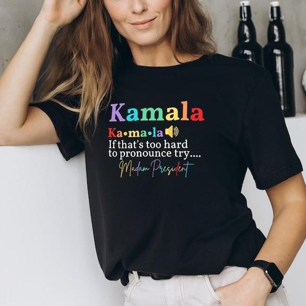 Madam President T-Shirt, Kamala Harriss Shirt, Democrat Tee, Election 2024 Shirt, Vote Democrat T-shirt, Colors Kamala Shirt, Election 2024 Shirt