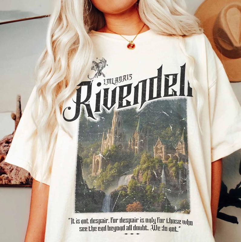 LOTR Rivendell 1 sided T Shirt Hoodie Sweatshirt Sweater