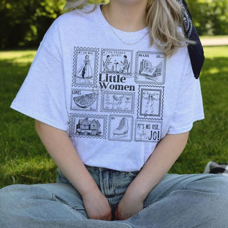 Little Women Literary Stamp Collection Tee Tshirt