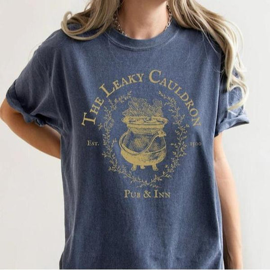 Leaky Cauldron Comfort Colors T-shirt, Universal Trip, Potter World Tee, Wizarding Apparel, Alley Top, Potterhead Gift, Cute Harry Shirt1