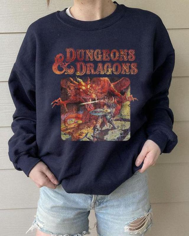 Vintage Dungeons and Dragons Inpsired Tee, Dungeons & Dragons 1974 Inspired Tee, DnD Shirt,  Dungeon Master Sweatshirt