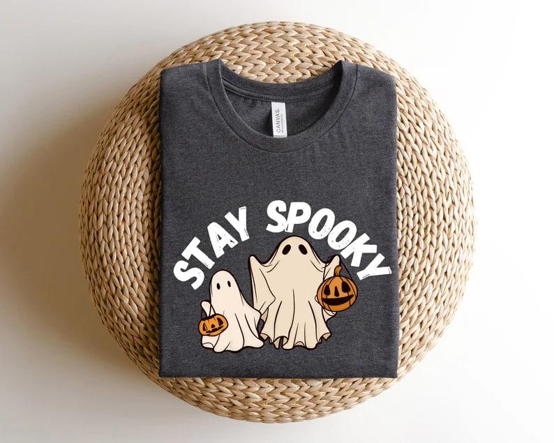 Stay Spooky Sweatshirt, Halloween Sweatshirt, Halloween Gift Hoodie, Womens Halloween Sweatshirt, Spooky Season Shirt, Ghost Halloween