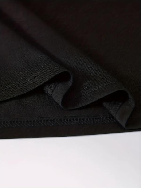 Men's Letter Print Round Neck Tee, Summer Clothes, Casual Regular Fit Short Sleeve Crew Neck T-shirt for Summer, Graphic Tees, Men'sÂ Streetwear Top fo