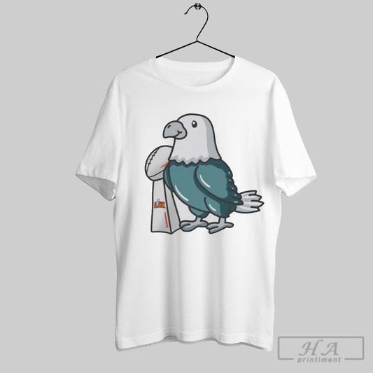 Philadelphia Eagles 2024 Super Bowl Lix Champion Bird And Trophy Shirt