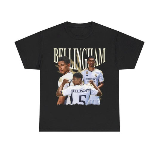 Soccer Fan Jude Bellingham Classic Comfort Heavy Cotton Tee Casual Menswear Top Graphics Smooth Underwear Man Tshirt Streetwear Crewneck Shortsleeve S