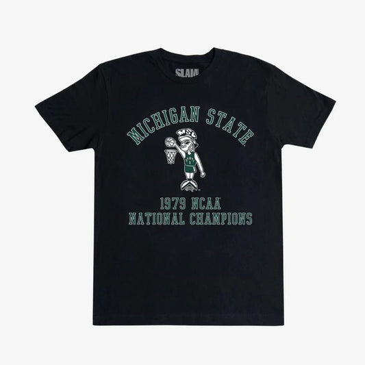 VINTAGE MICHIGAN STATE DUNKING SPARTY '79 TEE