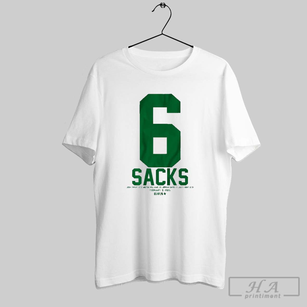 Philadelphia Eagles Josh Sweat Milton Williams Jordan Davis And Jalyx Hunt 6 Sacks Feb 9 2025 T Shirt