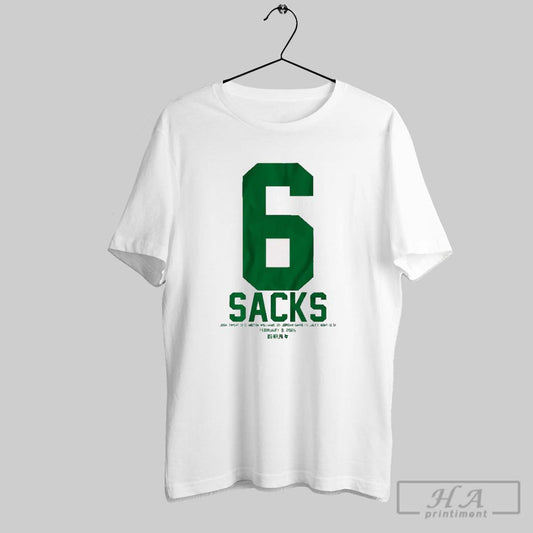 Philadelphia Eagles Josh Sweat Milton Williams Jordan Davis And Jalyx Hunt 6 Sacks Feb 9 2025 T Shirt