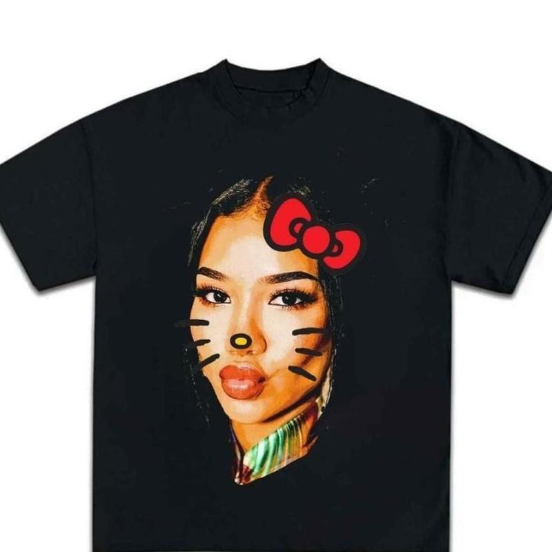 Jhene Kitty Big Face T-shirt, Rap Hip Hop Tee