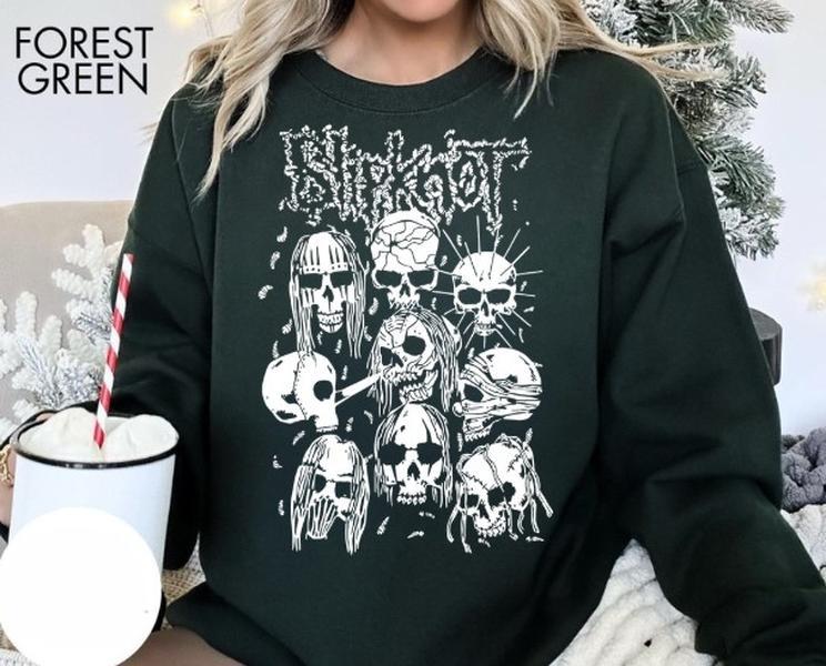 Slipknot Sweatshirt Heavy Metal Rock Band Crewneck Sweatshirt