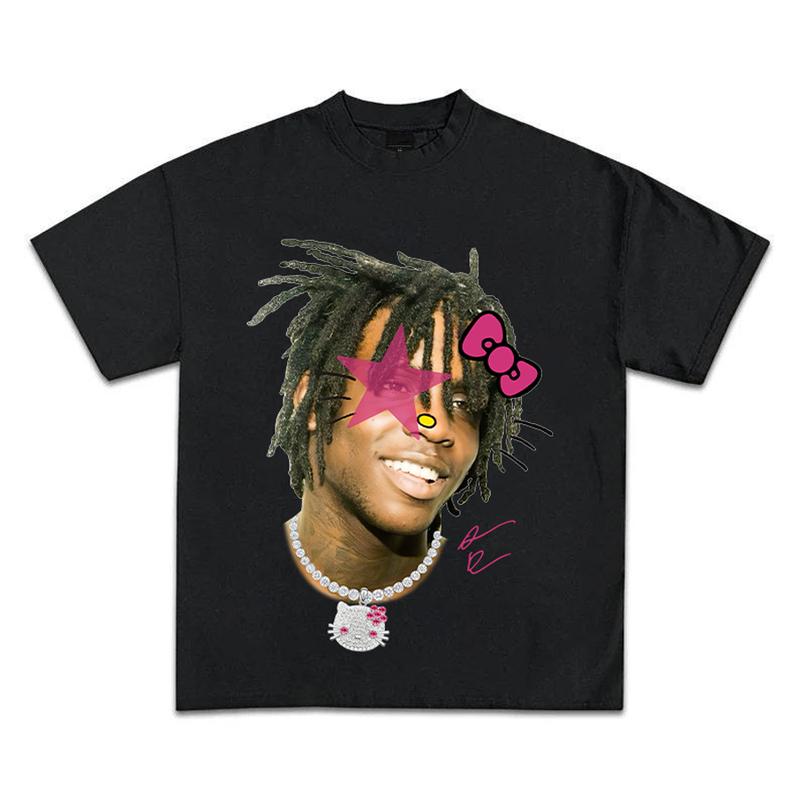 Chief Kitty Keef Pink Tee Super Star Rap Style