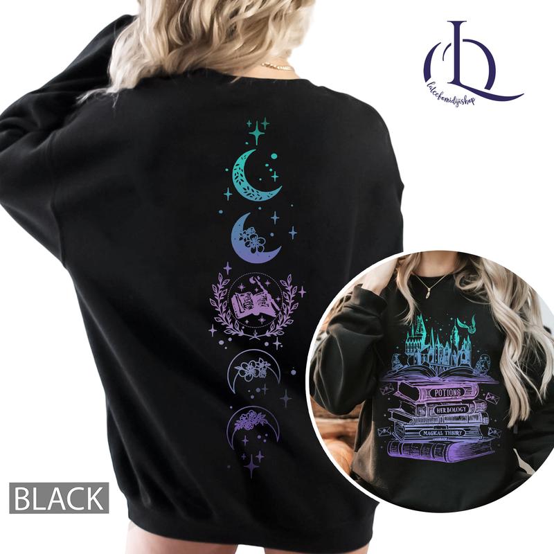 Vintage Wizard Hogwarts Sweatshirt, Harry Potter Shirt, Wizard Castle Book 2 Sides Shirt, Wizard School Shirts, Universal Shirts, Wizard Tshirt, HP fa
