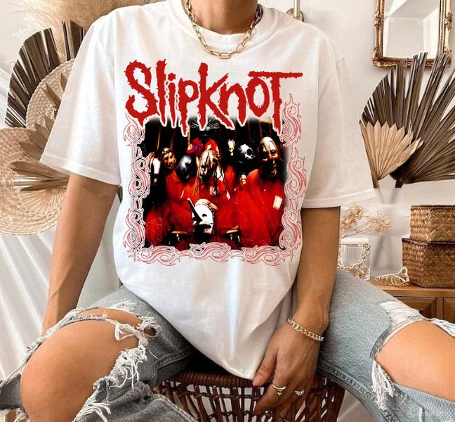 Slipknot Rock Band Frame Album Mens Metal Tee Unisex Cotton Shirt