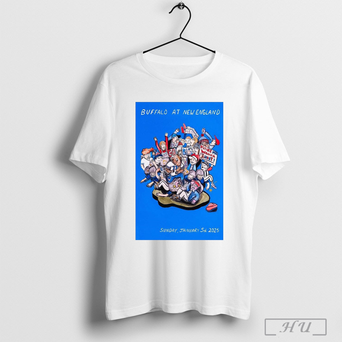 Poster Buffalo Bills At New England Patriots Sunday January 5th 2025 Make Me Wanna Shout Art T Shirt