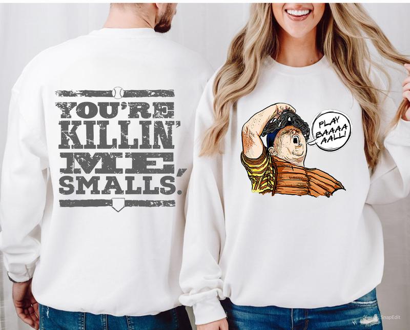 Ham The Sandlot Graphic Tshirt, YOU'RE KILLING ME SMALLS! MEN'S TEE, Gift For Baseball fans, Cotton Fabric Comfort Cotton Menswear T-shirt