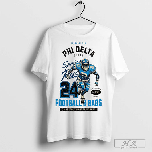 Phi Delta Theta Football &amp; Bags T-shirt