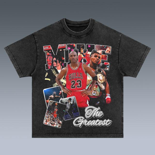 VINTAGE TEE  GOAT-MICHAEL JORDAN-MICHAEL JACKSON-MIKE TYSON