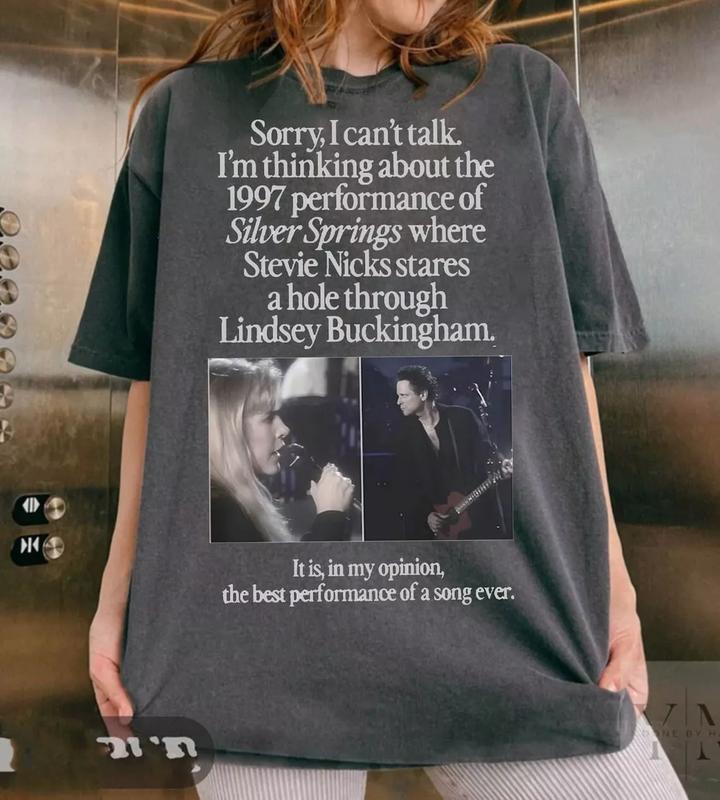 I'm Thinking About The 1997, Stevie Nicks and Buckingham, Fleetwood Mac T-Shirt Cotton Fit