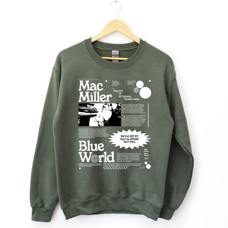 Mac Miller Blue World Sweatshirt, T-Shirrt, Hoodie
