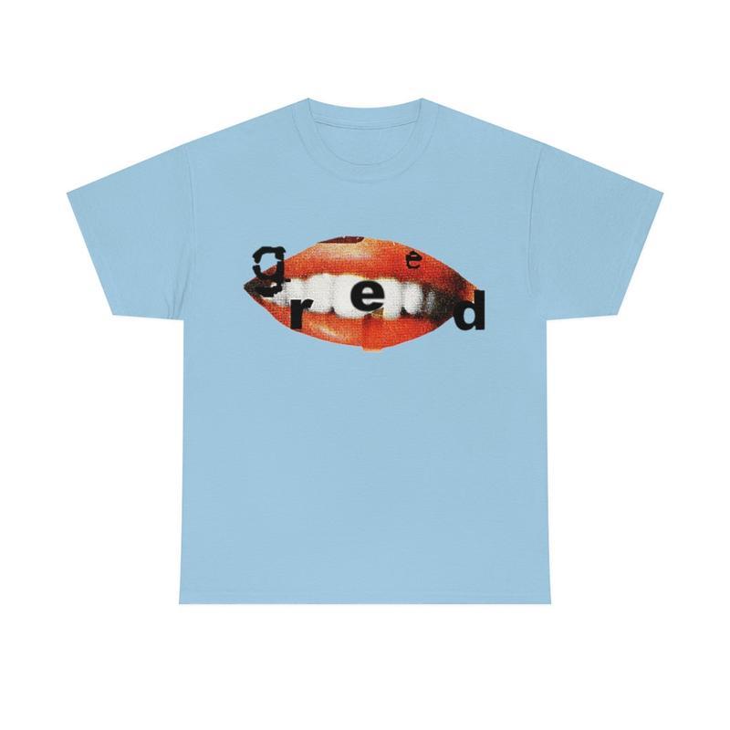 Lucki Greed Inspired T-shirt - Lucki Greed Heavy Cotton Tee Shirt - Lucki Greed Tshirt Jersey Menswear Shortsleeve Top