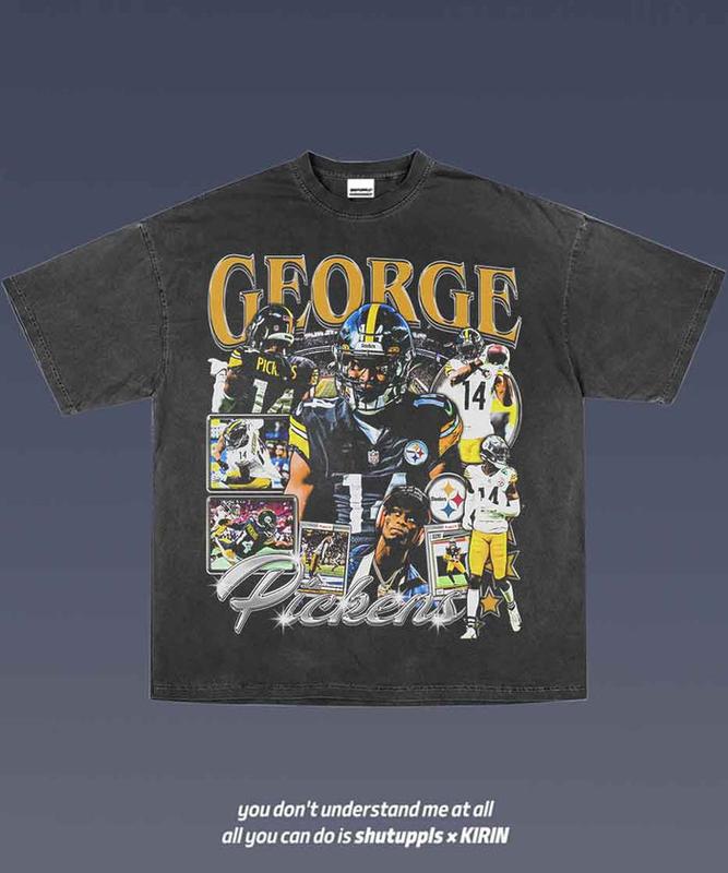 GEORGE PICKENS 1.0 Graphic Tee  American Football  Gift For Fan