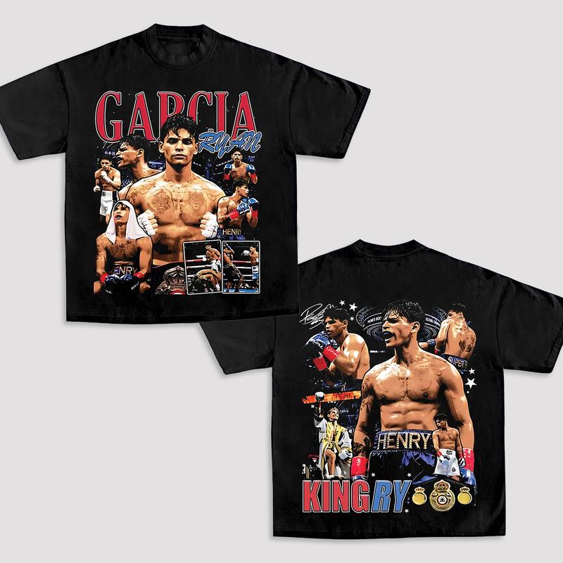RYAN GARCIA V2 TEE, Boxing T-shirt, Boxer Tee, Sports Shirt, UFC Shirt, Workout T-shirt, Gift for Him Gift For Her Hoodie Sweatshirt Streetwear