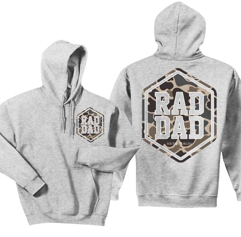 Rad Dad Shirt Funny Dad Shirt, Funny Dad Sweatshirt, Ideal Menswear for Everyday Wear, Rad Dad Unisex Printed Hoodie, Full Color, Size S-3XL Design