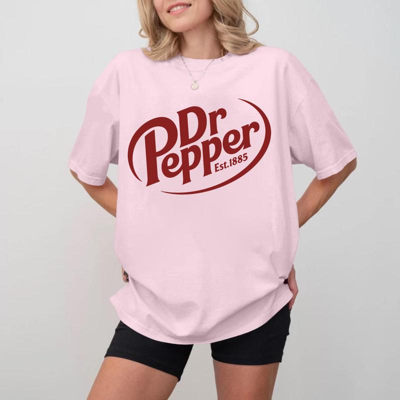 Dr. Pepper T-Shirt, Est. 1885 Unique Graphic Tee, Quirky Historical Soda Content for Fans, Playful Gift for Soft Drink Lovers