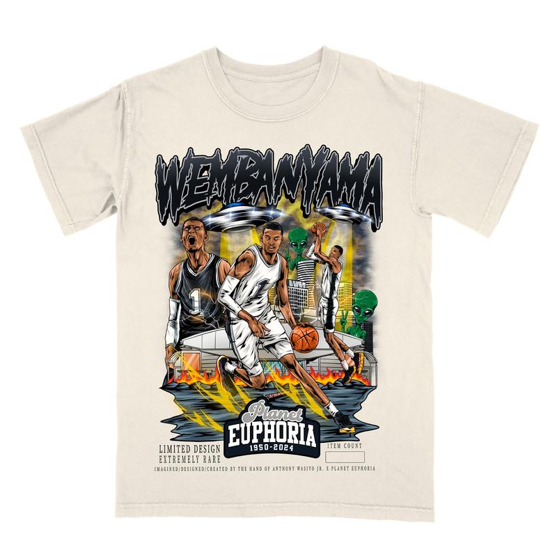 Victor Wembanyama Euphoria Planet Shirt, Basketball Shirt, Graphic T-shirt ,Gift For Women, Gift For Men, Fall tee Crewneck Clothing