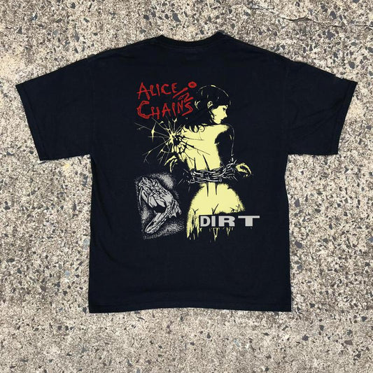 Alice In Chains Dirt Album Tour Print Back Cotton Gift For Fan S to 5XL T-shirt, Retro Alice In Chains Tee Gift, Gift For Her, Music Tour Shirt, vinta