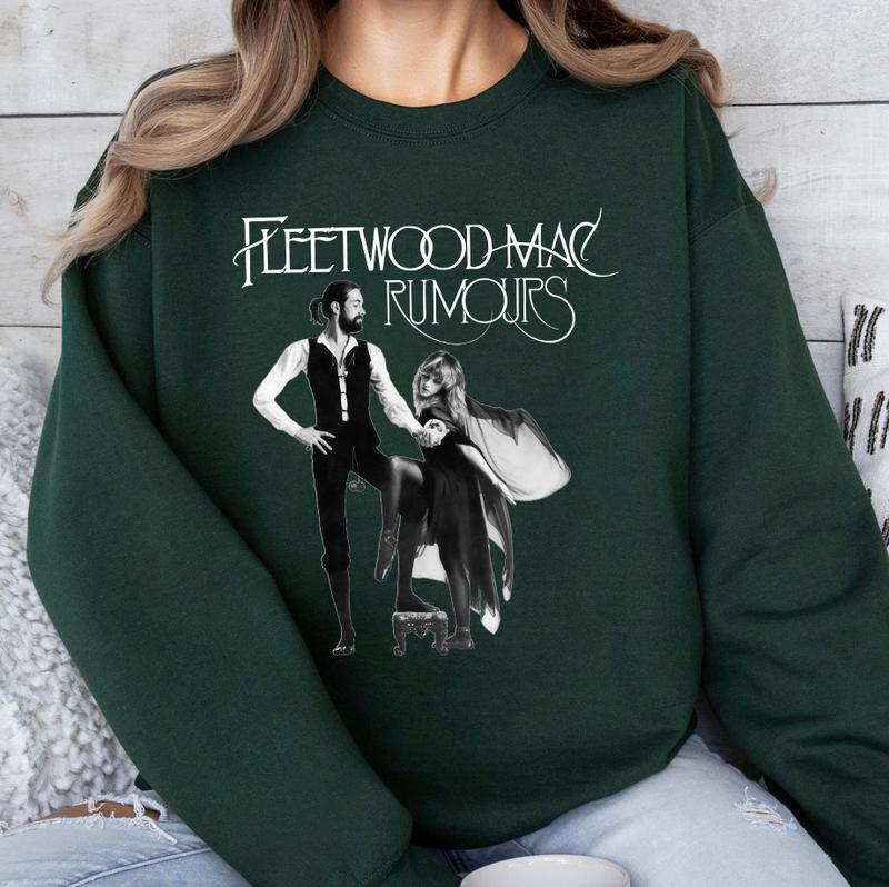 Fleetwood Mac Shirt Sweatshirt , Classic Rock Shirt, Soft Rock Vintage Gift Sweatshirt, Gift For Couple Sweatshirt