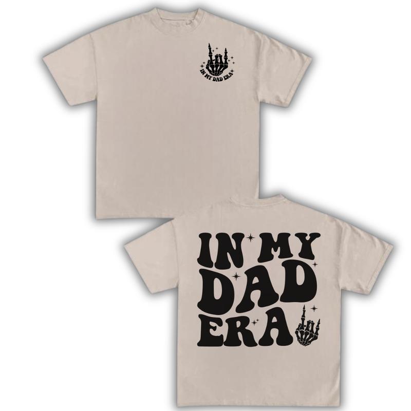 In My Dad Era T-shirt, Dad Shirt, Funny Dad Retro Short Sleeve Tee, Perfect Graphic T-Shirt for Men, Father Day Gift Shirt - Cotton, Classic