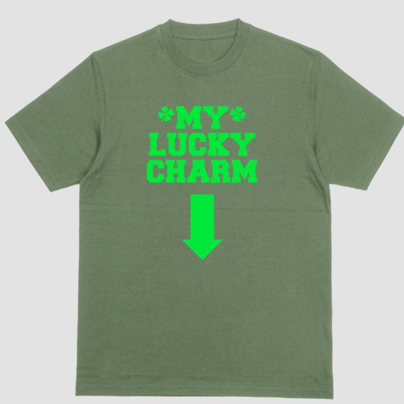 MY LUCKY CHARM, Short sleeve St Pats shirt