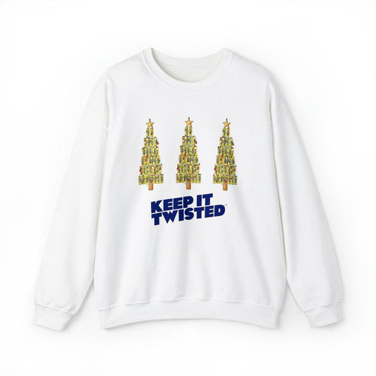 Twisted Tea Christmas Tree Unisex Heavy Blend Crewneck Sweatshirt, Beer Lovers, Twisted Tea, Funny Christmas
