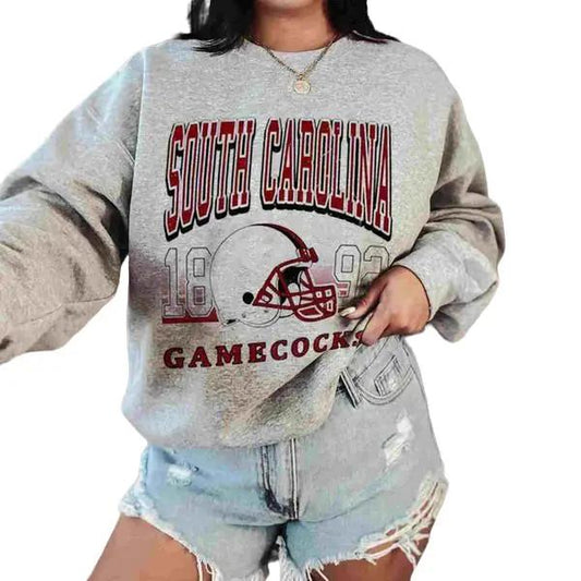 South Carolina Gamecock Retro Helmet University College NCAA Football 1892 Unisex t-shirt, sweatshirt, hoodie Cotton Womenswear