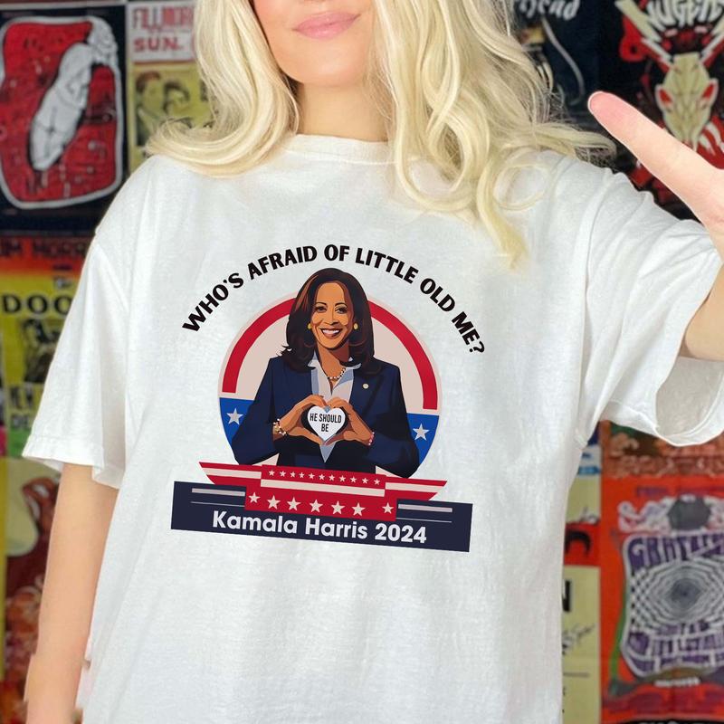 Who's Afraid of Little Old Kam Shirts, He Should Be Sweatshirt, Funny Vote for Blue Tshirt