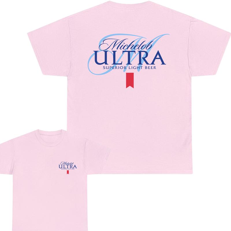 Michelob Ultra Light Beer T-Shirt, Michelob Ultra Tee, 2 Side T-Shirt, All Inclusive Styles, Choose Your Style , Full Color, For Men, For Women
