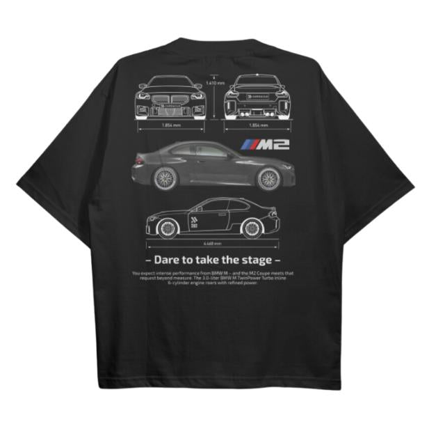 Drive in Style Car-Themed T-Shirts, G87 M2 BluePrint T-Shirt, G87 M2 BluePrint Technical Specs T-Shirt, Racing Shirt, Sport Car Shirt
