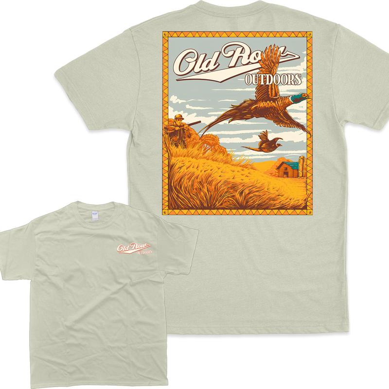 Old Row Outdoor Hunting Pheasant Unisex T-shirt   Casual Menswear Top Classic Man Tee Tshirt Streetwear