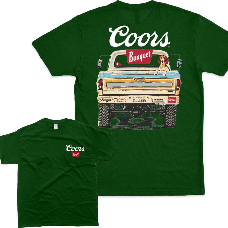 Coors Banquet Beer T-shirt Classic Pickup Truck, For Him Streetwear