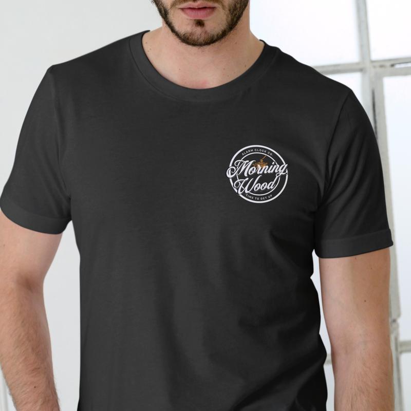 MORNING WOOD ALARM CLOCK CO. T SHIRT