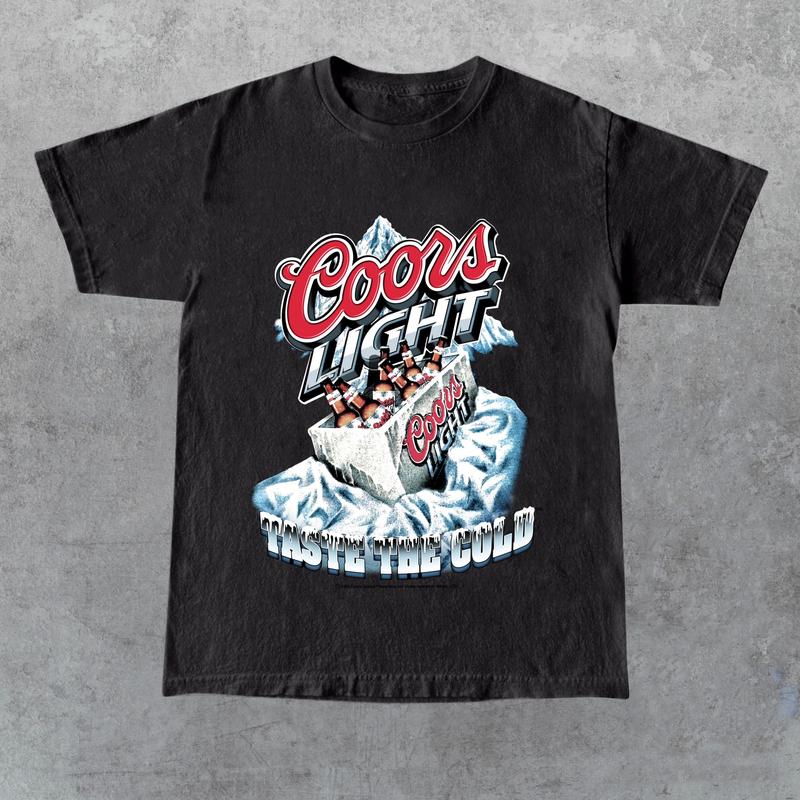 Graphic Coors Light Cotton T-Shirt, Coors Beer Unisex Shirt, Funny Beer America, For Men, For Women, Gift for Him, Gift for Her, Gift for Friend