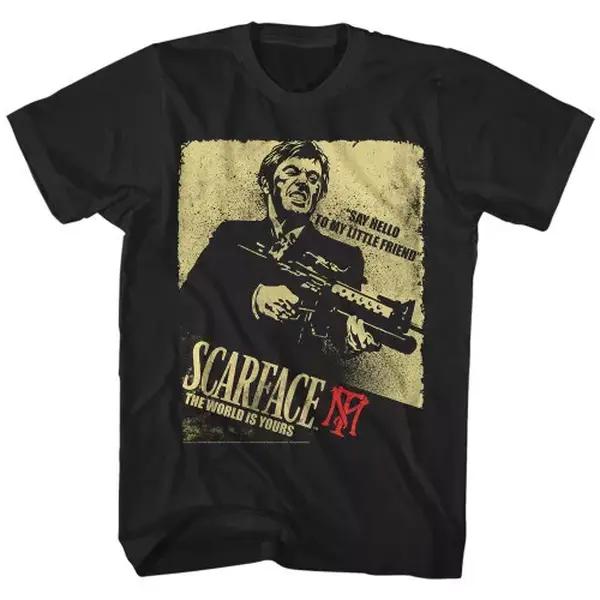 Retro Scarface Scarface Action Black T-Shirt All Size