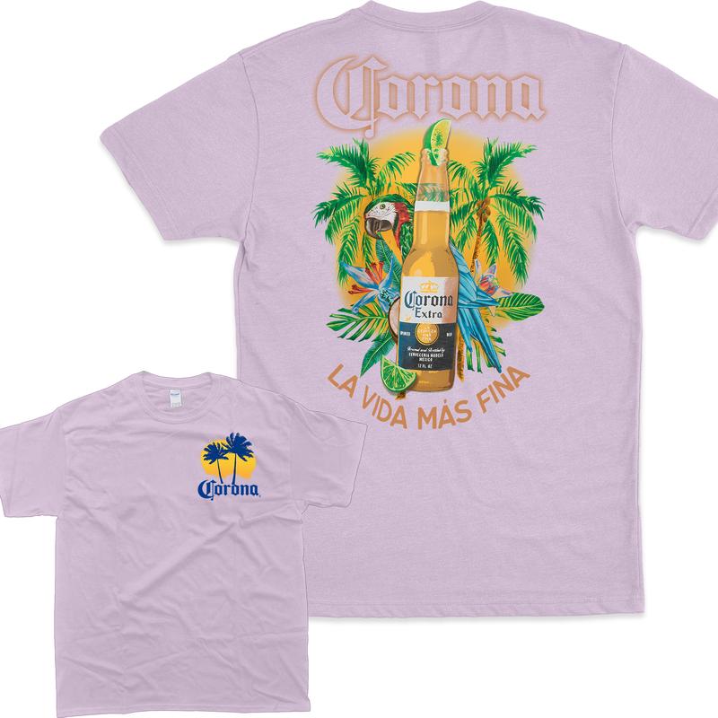Corona Extra La Vida Mas Fina Bottle T-shirt, Fashion For All Tastes, Gildan Unisex Tee Casual Menswear