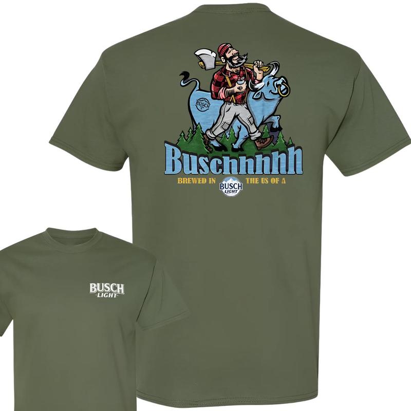 Busch Light Brewed In The US Of A Tee T-shirt, Busch Light T-shirt, Full Color For Men And Women T-shirt, Busch Light Beer T-shirt